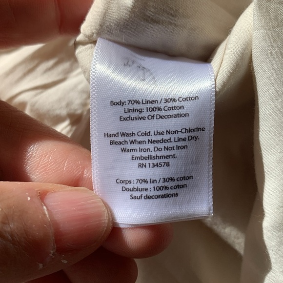 BNWT Cotton / Linen Dress by Vinyard Vines - Picture 9 of 10